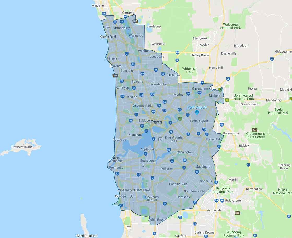 Night Doctor service area map