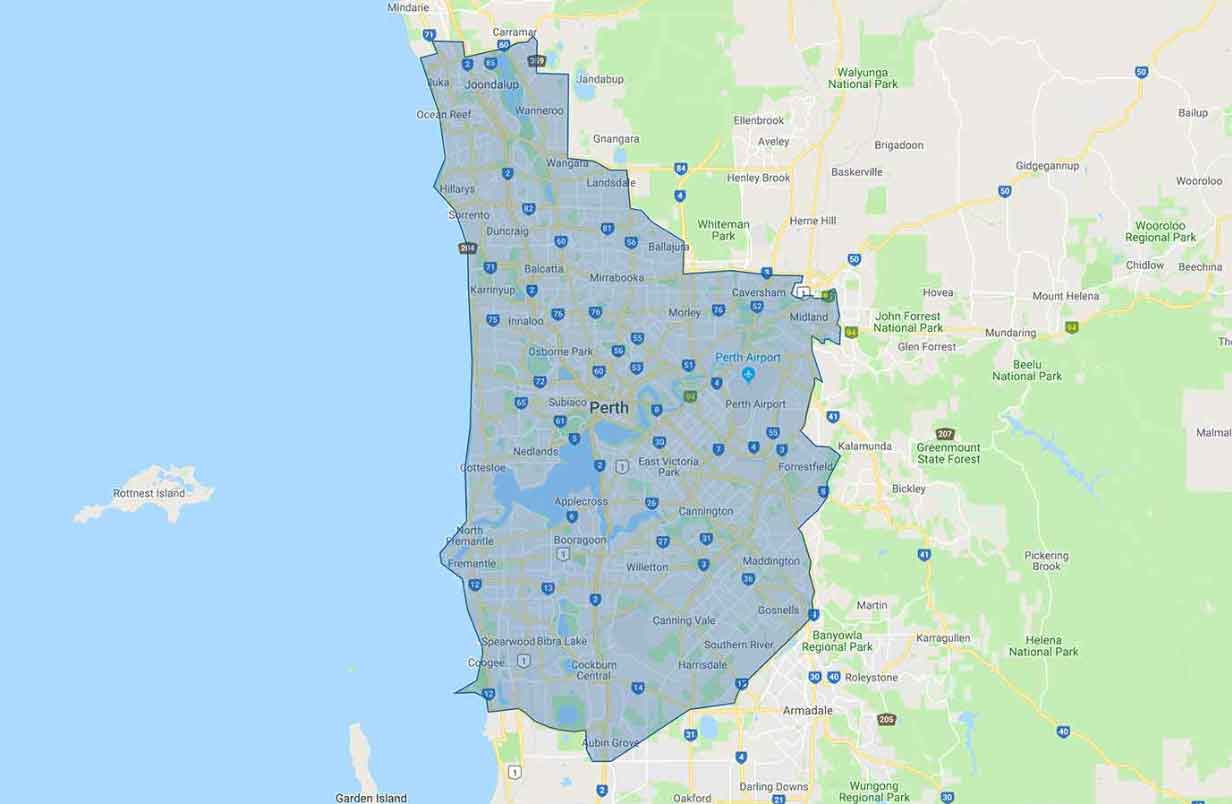 Night Doctor service area map